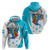 Personalized Honduras Independence Day Zip Hoodie Scarlet Macaw With Coat Of Arms - Wonder Print Shop