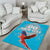 Custom Honduras Independence Day Area Rug Scarlet Macaw With Orchid Flower - Wonder Print Shop