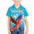 Custom Honduras Independence Day Family Matching Puletasi and Hawaiian Shirt Scarlet Macaw With Orchid Flower - Wonder Print Shop