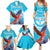 Custom Honduras Independence Day Family Matching Summer Maxi Dress and Hawaiian Shirt Scarlet Macaw With Orchid Flower - Wonder Print Shop