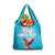 Custom Honduras Independence Day Grocery Bag Scarlet Macaw With Orchid Flower