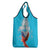 Custom Honduras Independence Day Grocery Bag Scarlet Macaw With Orchid Flower