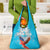 Custom Honduras Independence Day Grocery Bag Scarlet Macaw With Orchid Flower