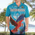 Custom Honduras Independence Day Hawaiian Shirt Scarlet Macaw With Orchid Flower - Wonder Print Shop