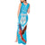 Custom Honduras Independence Day Tank Maxi Dress Scarlet Macaw With Orchid Flower - Wonder Print Shop