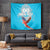 Custom Honduras Independence Day Tapestry Scarlet Macaw With Orchid Flower