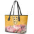 Africa Dashiki Leather Tote Bag King Protea Floral Motif Patterns