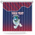 Personalized Liberia White Dove With A Scroll Shower Curtain Coat Of Arms