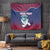 Personalized Liberia White Dove With A Scroll Tapestry Coat Of Arms