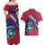 Liberia Coat Of Arms Couples Matching Off Shoulder Maxi Dress and Hawaiian Shirt Red Version - Wonder Print Shop