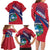 Liberia Coat Of Arms Family Matching Long Sleeve Bodycon Dress and Hawaiian Shirt Red Version - Wonder Print Shop