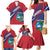 Liberia Coat Of Arms Family Matching Mermaid Dress and Hawaiian Shirt Red Version - Wonder Print Shop