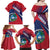 Liberia Coat Of Arms Family Matching Off Shoulder Maxi Dress and Hawaiian Shirt Red Version - Wonder Print Shop