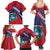 Liberia Coat Of Arms Family Matching Summer Maxi Dress and Hawaiian Shirt Red Version - Wonder Print Shop