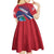 Liberia Coat Of Arms Kid Short Sleeve Dress Red Version - Wonder Print Shop