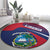 Liberia Coat Of Arms Round Carpet Red Version