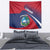 Liberia Coat Of Arms Tapestry Red Version