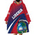 Liberia Coat Of Arms Wearable Blanket Hoodie Red Version - Wonder Print Shop