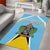 Personalized Saint Lucia Coat Of Arms Area Rug Sent Lisi Flag Style - Wonder Print Shop