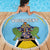 Personalized Saint Lucia Coat Of Arms Beach Blanket Sent Lisi Flag Style - Wonder Print Shop