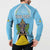 Personalized Saint Lucia Coat Of Arms Button Sweatshirt Sent Lisi Flag Style - Wonder Print Shop