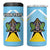 Personalized Saint Lucia Coat Of Arms 4 in 1 Can Cooler Tumbler Sent Lisi Flag Style - Wonder Print Shop