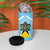 Personalized Saint Lucia Coat Of Arms 4 in 1 Can Cooler Tumbler Sent Lisi Flag Style - Wonder Print Shop