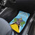 Personalized Saint Lucia Coat Of Arms Car Mats Sent Lisi Flag Style - Wonder Print Shop