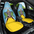 Personalized Saint Lucia Coat Of Arms Car Seat Cover Sent Lisi Flag Style - Wonder Print Shop