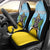 Personalized Saint Lucia Coat Of Arms Car Seat Cover Sent Lisi Flag Style - Wonder Print Shop