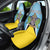 Personalized Saint Lucia Coat Of Arms Car Seat Cover Sent Lisi Flag Style - Wonder Print Shop