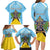 Personalized Saint Lucia Coat Of Arms Family Matching Long Sleeve Bodycon Dress and Hawaiian Shirt Sent Lisi Flag Style - Wonder Print Shop