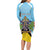 Personalized Saint Lucia Coat Of Arms Family Matching Long Sleeve Bodycon Dress and Hawaiian Shirt Sent Lisi Flag Style - Wonder Print Shop