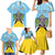 Personalized Saint Lucia Coat Of Arms Family Matching Mermaid Dress and Hawaiian Shirt Sent Lisi Flag Style - Wonder Print Shop