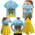 Personalized Saint Lucia Coat Of Arms Family Matching Mermaid Dress and Hawaiian Shirt Sent Lisi Flag Style - Wonder Print Shop