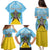 Personalized Saint Lucia Coat Of Arms Family Matching Puletasi and Hawaiian Shirt Sent Lisi Flag Style - Wonder Print Shop