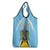 Personalized Saint Lucia Coat Of Arms Grocery Bag Sent Lisi Flag Style