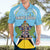 Personalized Saint Lucia Coat Of Arms Hawaiian Shirt Sent Lisi Flag Style - Wonder Print Shop