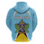 Personalized Saint Lucia Coat Of Arms Hoodie Sent Lisi Flag Style - Wonder Print Shop