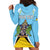 Personalized Saint Lucia Coat Of Arms Hoodie Dress Sent Lisi Flag Style - Wonder Print Shop