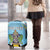 Personalized Saint Lucia Coat Of Arms Luggage Cover Sent Lisi Flag Style - Wonder Print Shop