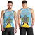 Personalized Saint Lucia Coat Of Arms Men Tank Top Sent Lisi Flag Style - Wonder Print Shop