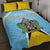 Personalized Saint Lucia Coat Of Arms Quilt Bed Set Sent Lisi Flag Style - Wonder Print Shop