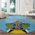 Personalized Saint Lucia Coat Of Arms Round Carpet Sent Lisi Flag Style