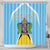 Personalized Saint Lucia Coat Of Arms Shower Curtain Sent Lisi Flag Style