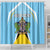 Personalized Saint Lucia Coat Of Arms Shower Curtain Sent Lisi Flag Style