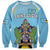 Personalized Saint Lucia Coat Of Arms Sweatshirt Sent Lisi Flag Style - Wonder Print Shop