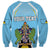 Personalized Saint Lucia Coat Of Arms Sweatshirt Sent Lisi Flag Style - Wonder Print Shop