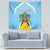 Personalized Saint Lucia Coat Of Arms Tapestry Sent Lisi Flag Style - Wonder Print Shop