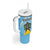 Personalized Saint Lucia Coat Of Arms Tumbler With Handle Sent Lisi Flag Style - Wonder Print Shop